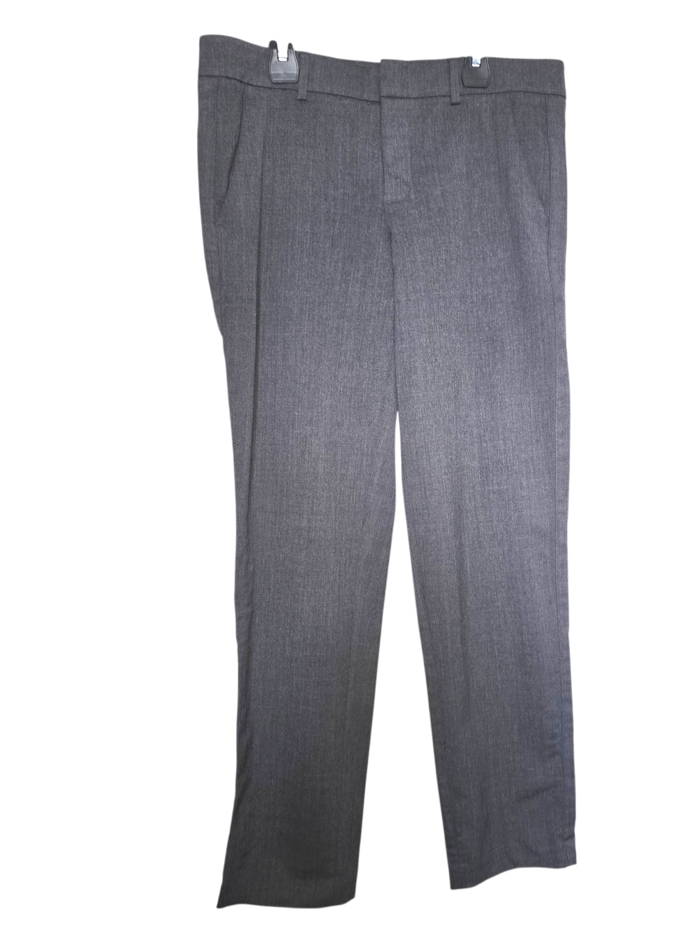 Vince Straight-Leg Wool Dress Pants in Charcoal Gray